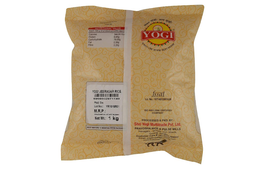 Yogi Jeerasar Rice    Pack  1 kilogram